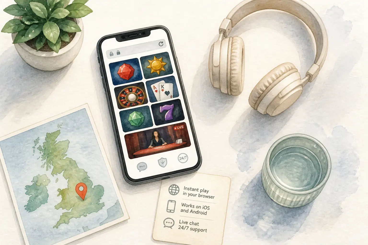 VeryWell Casino App for Mobile Play in the United Kingdom visual guide for VeryWell Casino